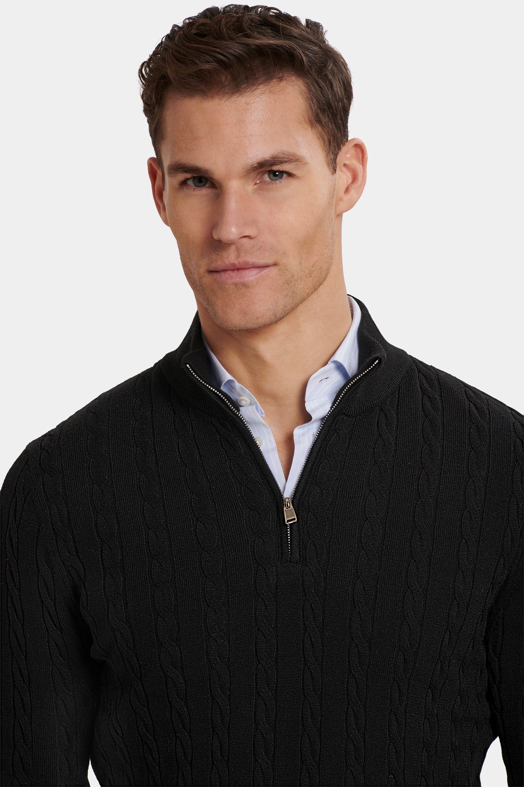 THE ADAMO QUARTER ZIP SWEATER - Image 2