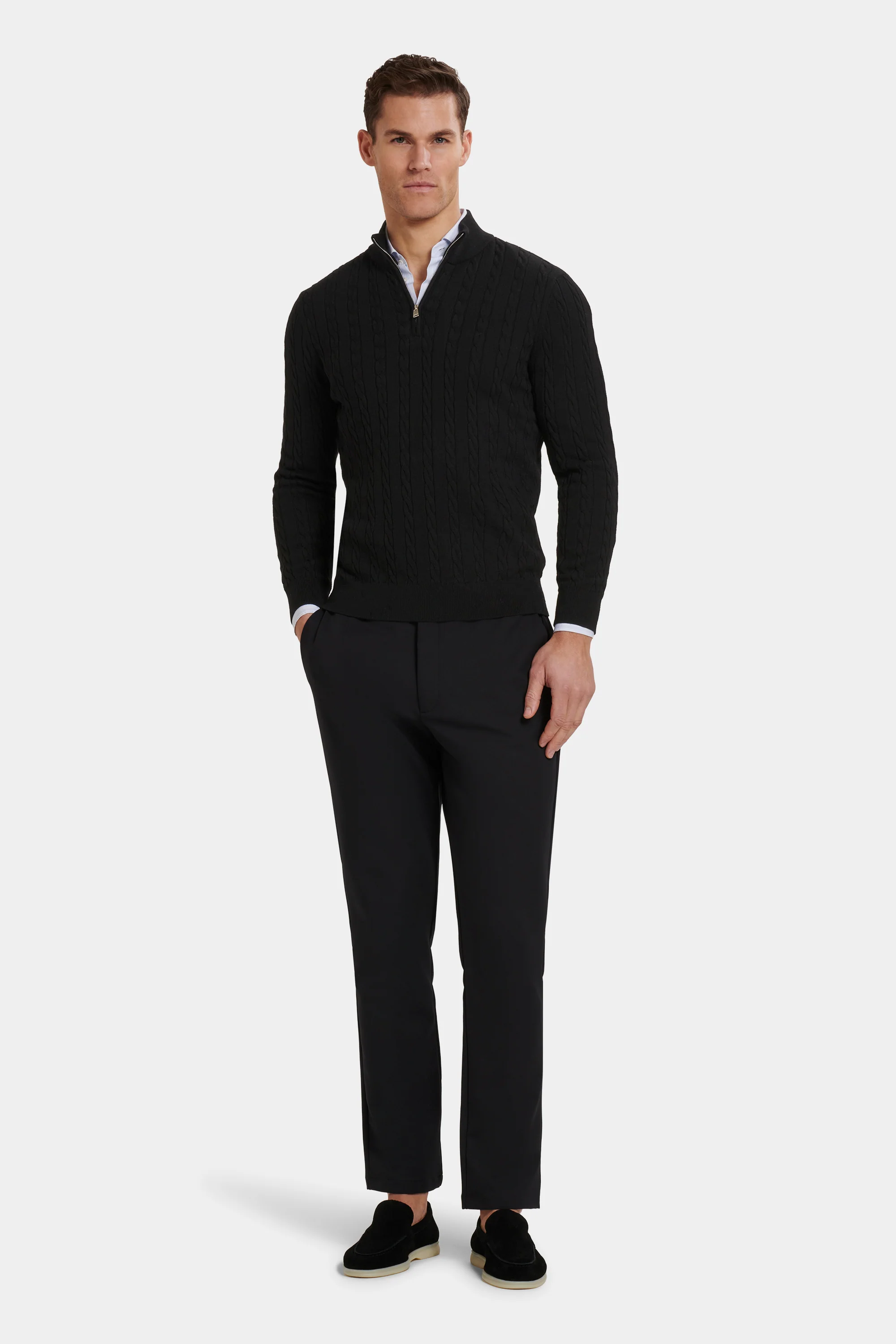 THE ADAMO QUARTER ZIP SWEATER - Image 3